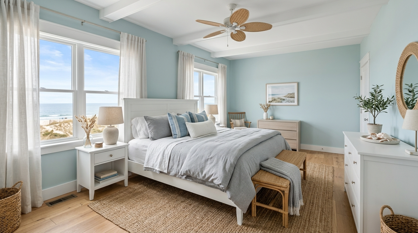 Choose curtains that soften the room